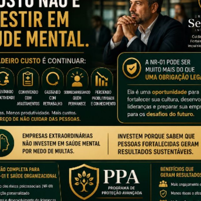 Publicação do Instituto SerPleno sobre o custo de não investir em saúde mental