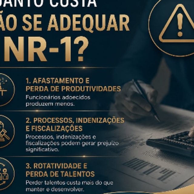 Publicação do Instituto SerPleno sobre o custo de não se adequar à NR-01